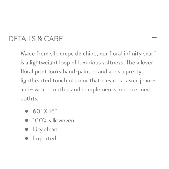 J.Jill floral melody infinity scarf